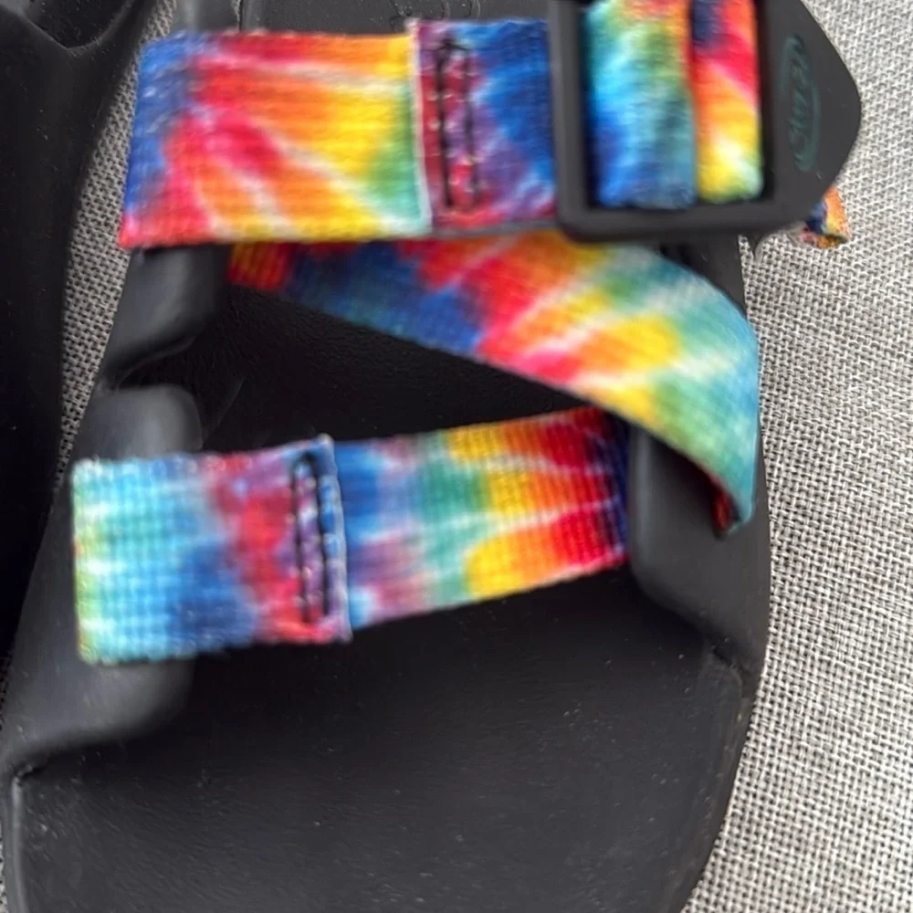 Chaco kids Black Sandals with Vibrant Straps